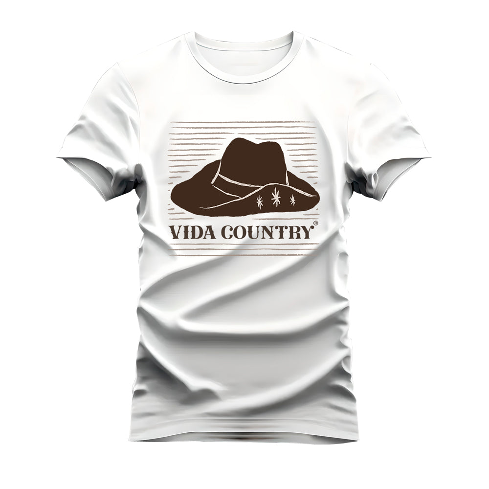 CAMISETA PLUS SIZE COUNTRY CHAPÉU