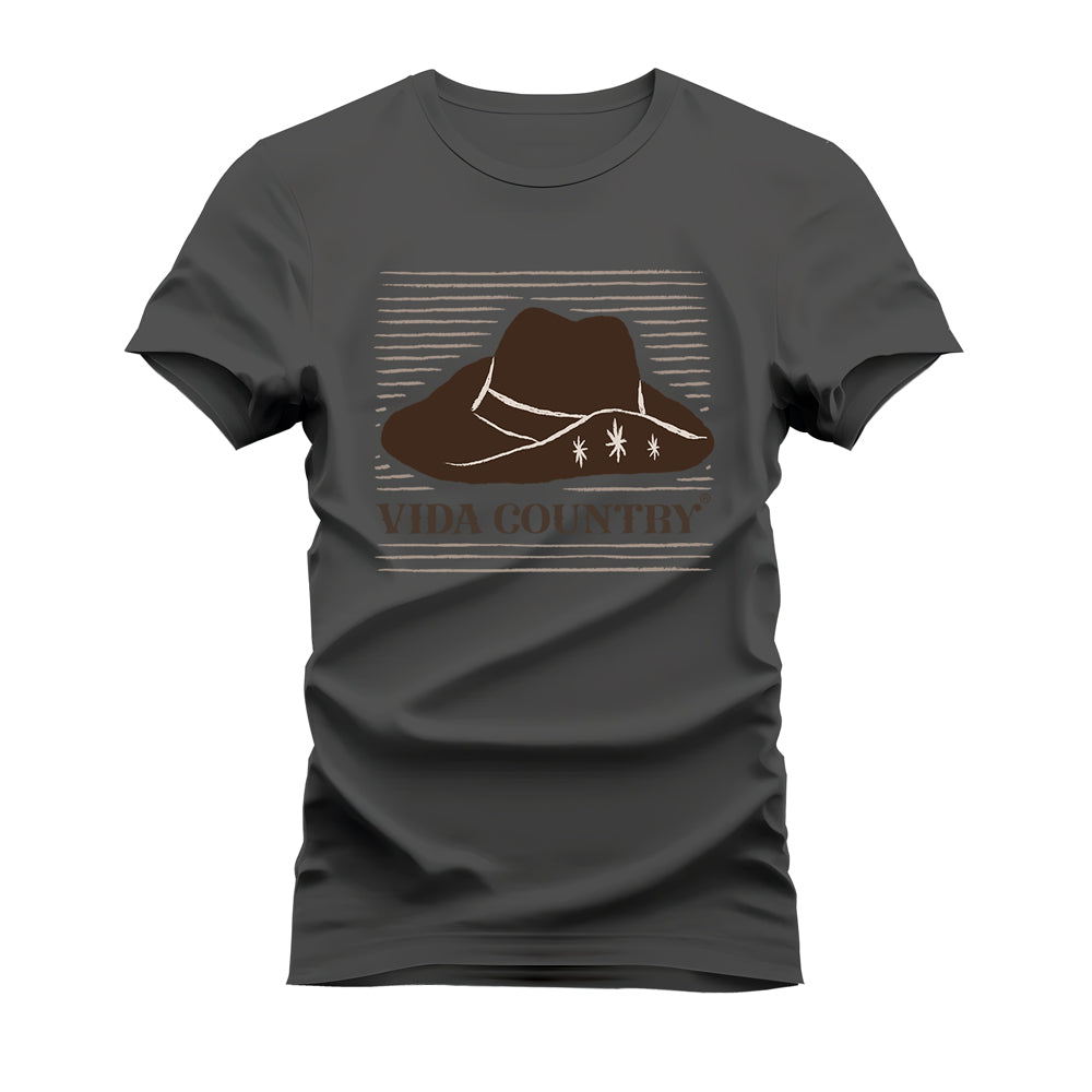 CAMISETA PLUS SIZE COUNTRY CHAPÉU