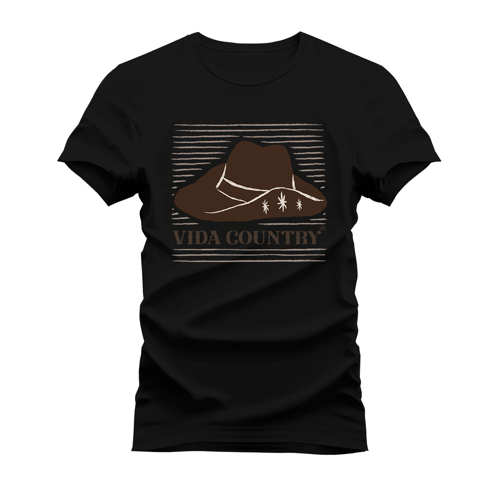 CAMISETA PLUS SIZE COUNTRY CHAPÉU