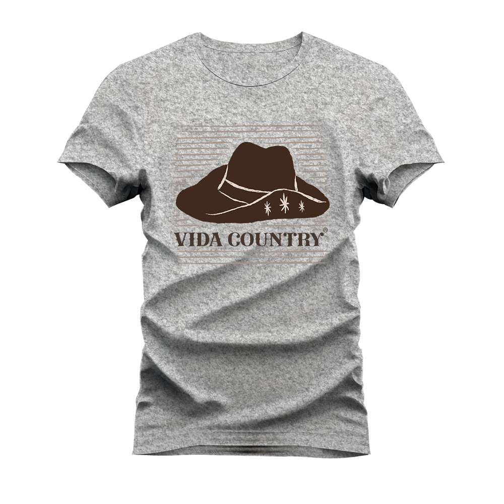CAMISETA PLUS SIZE COUNTRY CHAPÉU