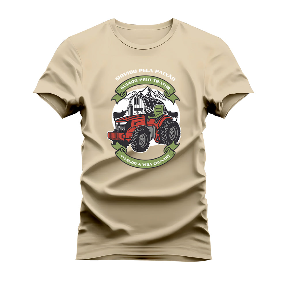 CAMISETA PLUS SIZE GUIADO PELO TRATOR