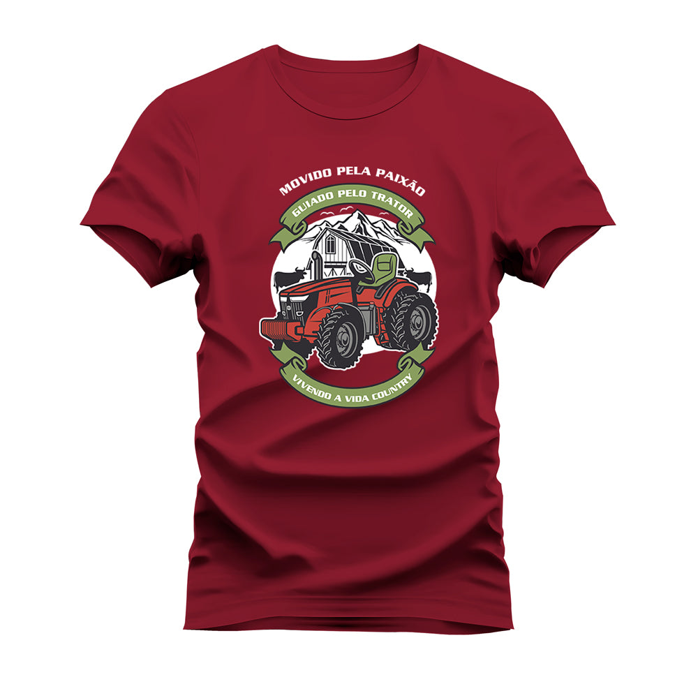 CAMISETA PLUS SIZE GUIADO PELO TRATOR