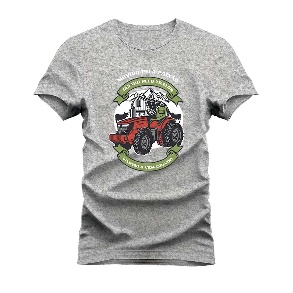 CAMISETA PLUS SIZE GUIADO PELO TRATOR