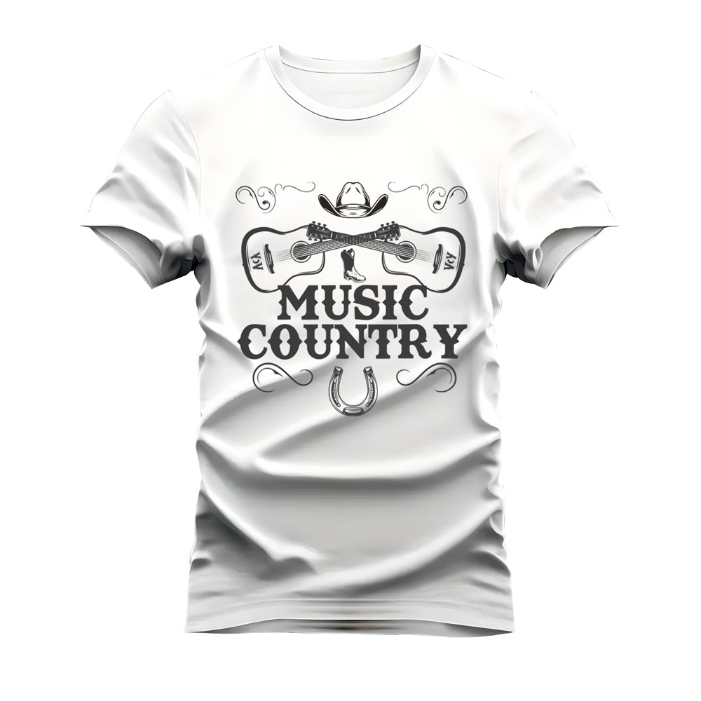 CAMISETA PLUS SIZE MUSIC VIDA COUTRY