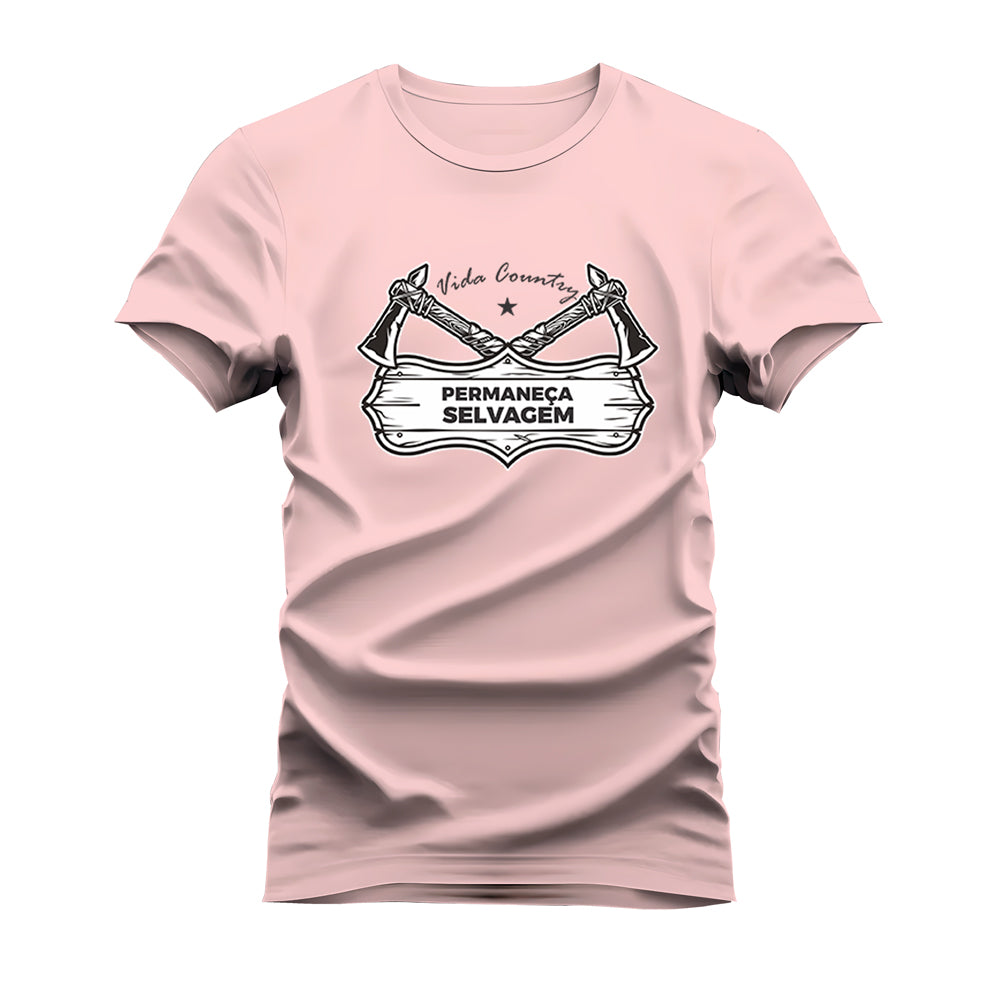 CAMISETA PLUS SIZE PERMANEÇA SELVAGEM