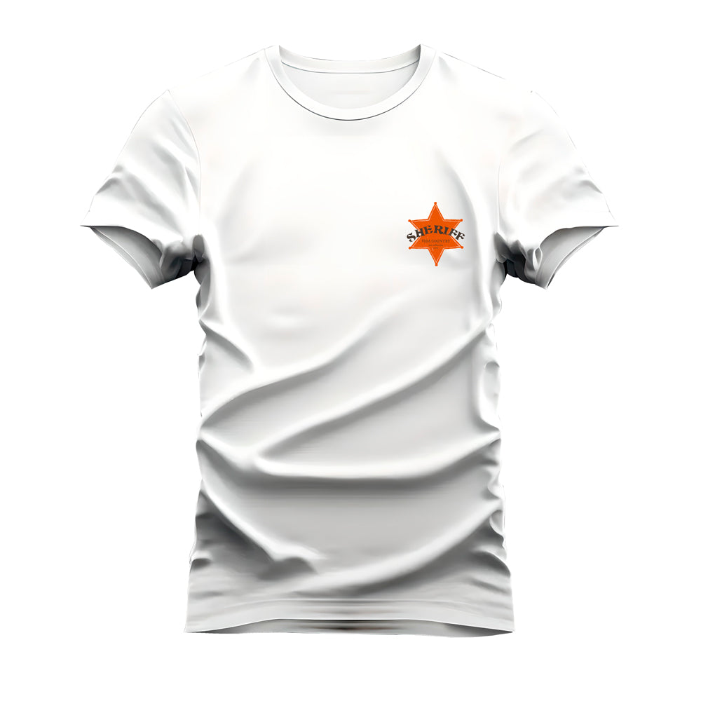 CAMISETA PLUS SIZE SHERIFE ESTRELA