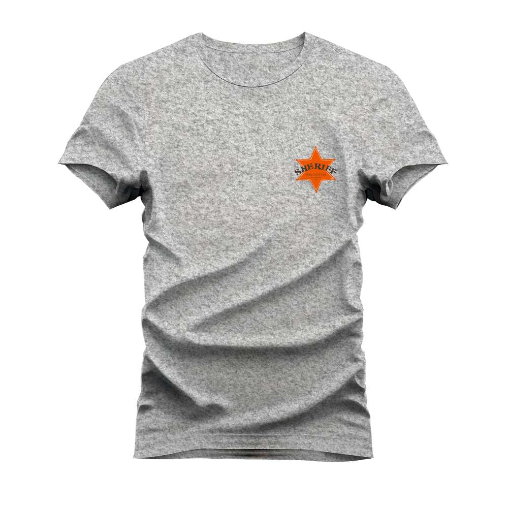 CAMISETA PLUS SIZE SHERIFE ESTRELA