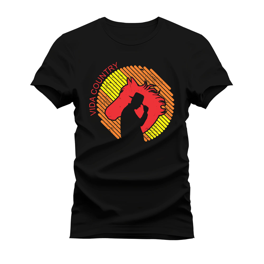 CAMISETA PLUS SIZE VIDA COUNTRY COLORS