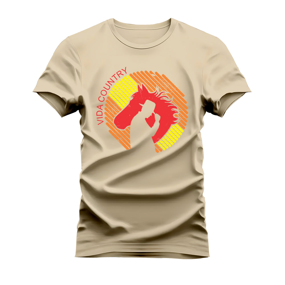 CAMISETA PLUS SIZE VIDA COUNTRY COLORS
