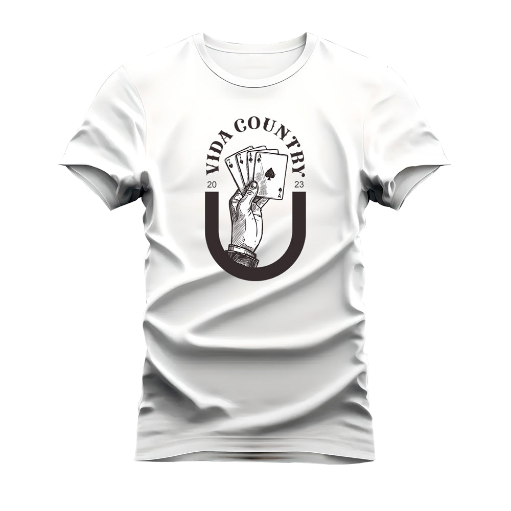 CAMISETA PLUS SIZE VIDA COUNTRY JOGUE O BARALHO