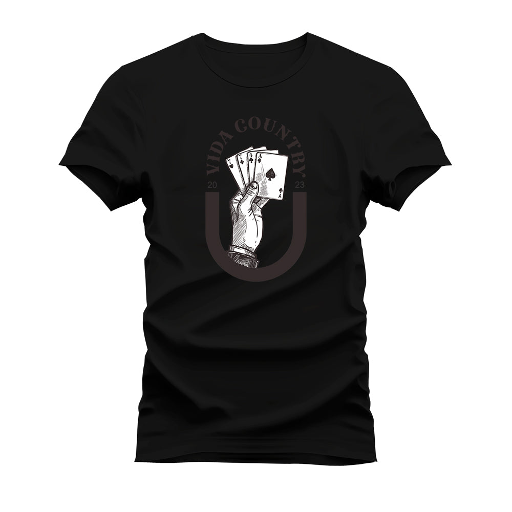 CAMISETA PLUS SIZE VIDA COUNTRY JOGUE O BARALHO