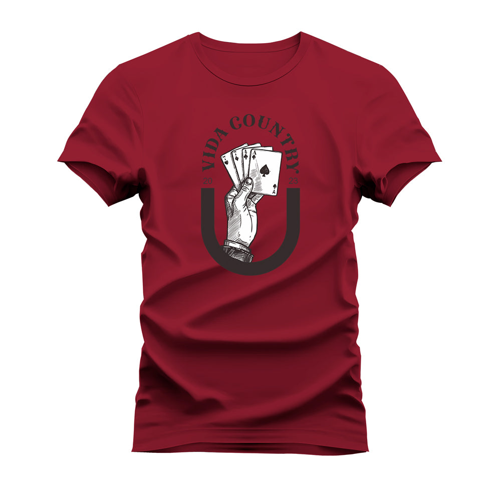 CAMISETA PLUS SIZE VIDA COUNTRY JOGUE O BARALHO