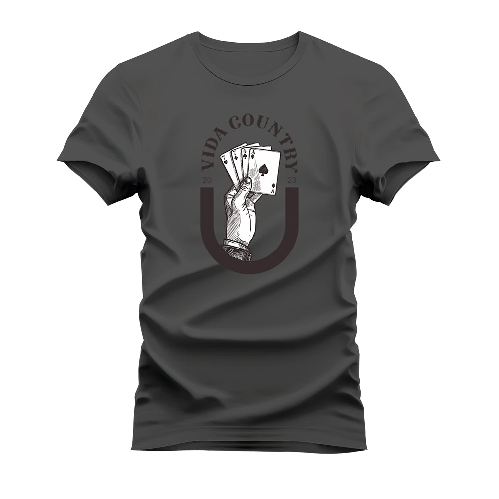 CAMISETA PLUS SIZE VIDA COUNTRY JOGUE O BARALHO
