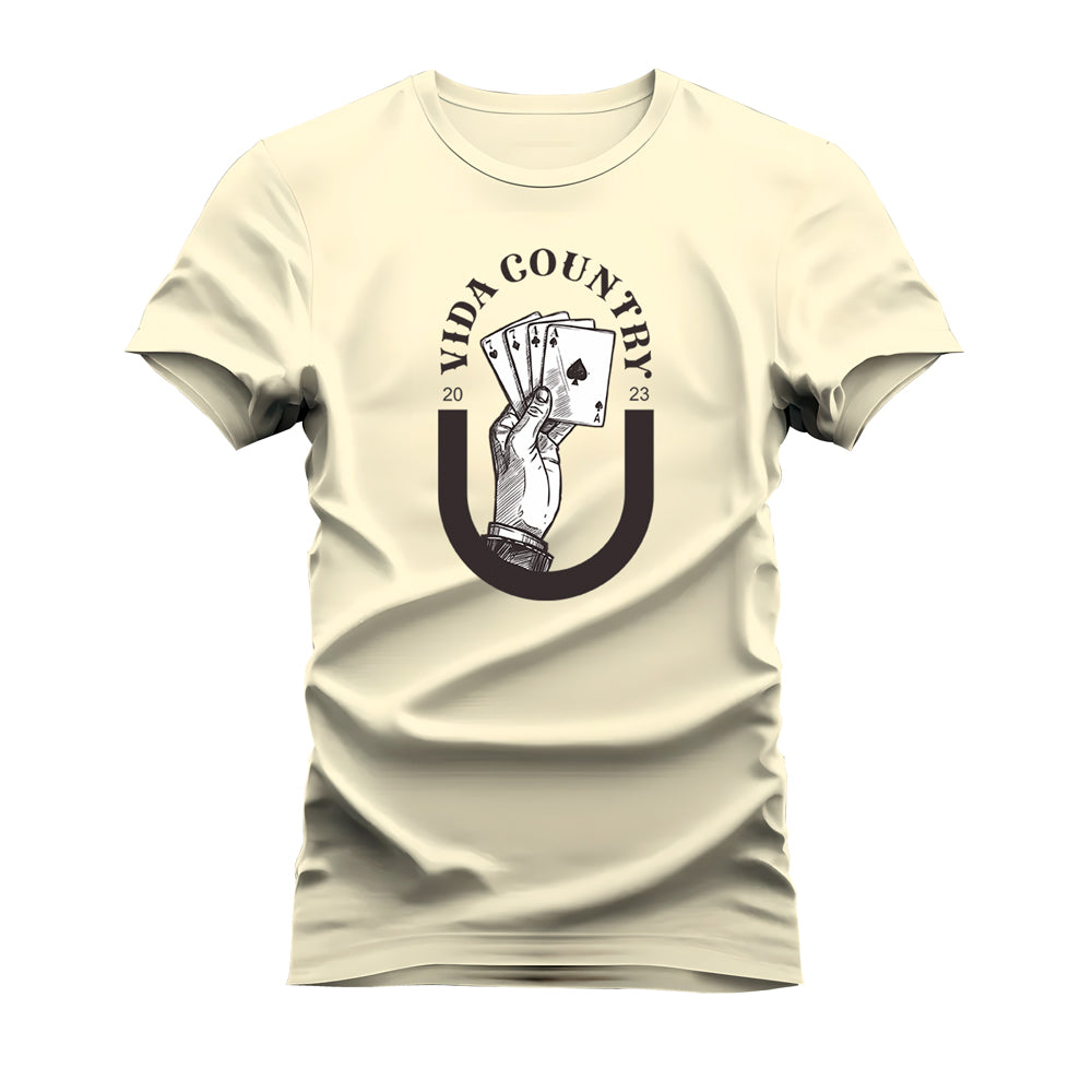 CAMISETA PLUS SIZE VIDA COUNTRY JOGUE O BARALHO