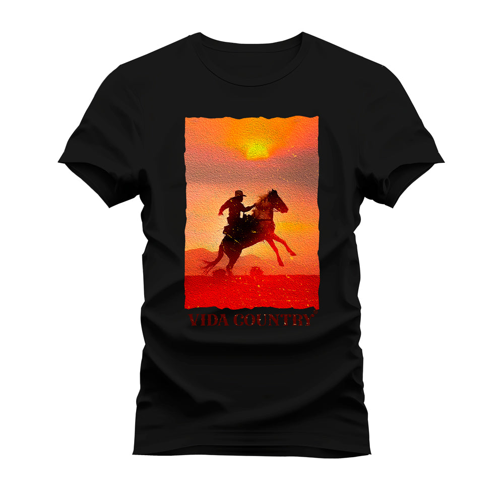 CAMISETA PLUS SIZE VIDA COUNTRY PINTURA
