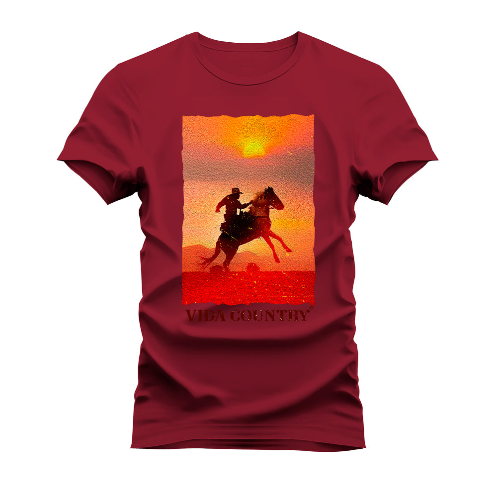 CAMISETA PLUS SIZE VIDA COUNTRY PINTURA