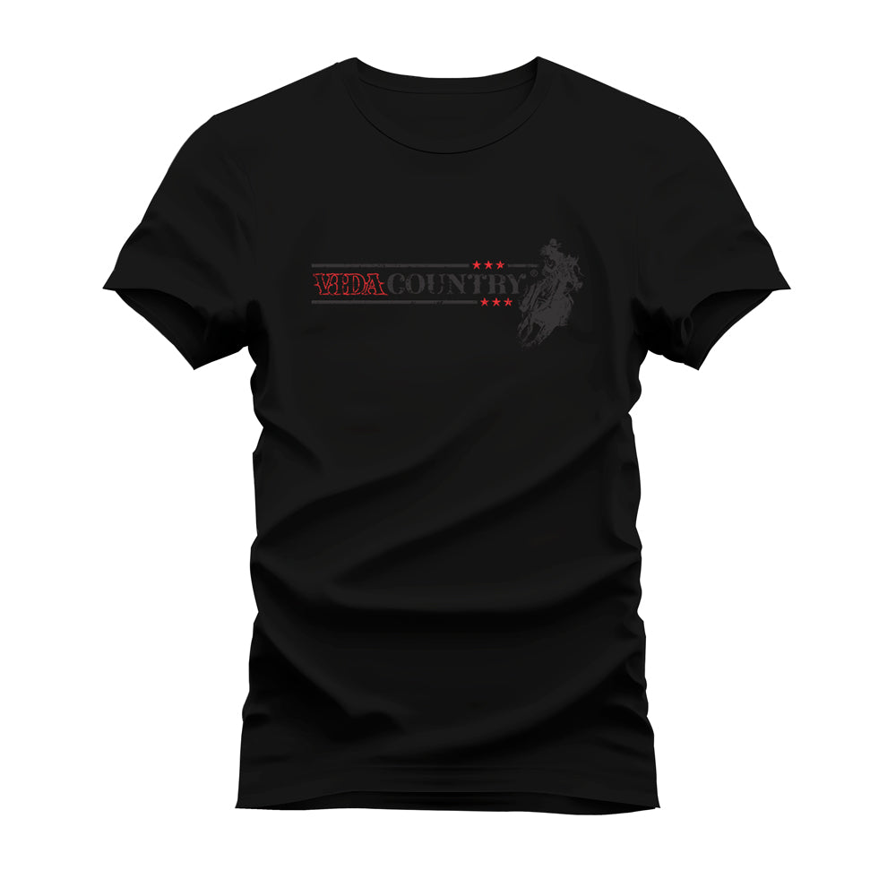 CAMISETA PLUS SIZE VIDA COUNTRY STAR