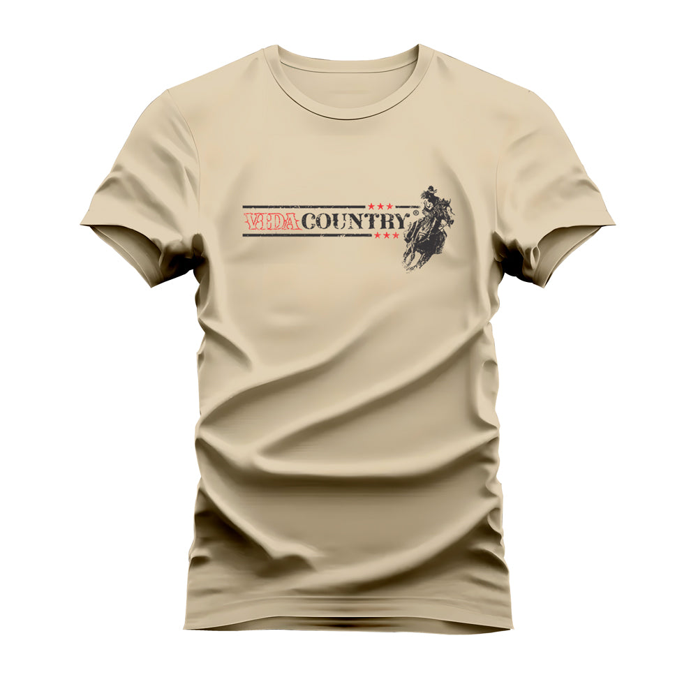 CAMISETA PLUS SIZE VIDA COUNTRY STAR