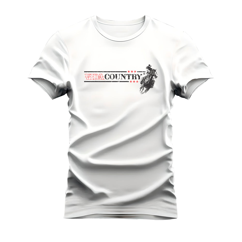 CAMISETA PLUS SIZE VIDA COUNTRY STAR
