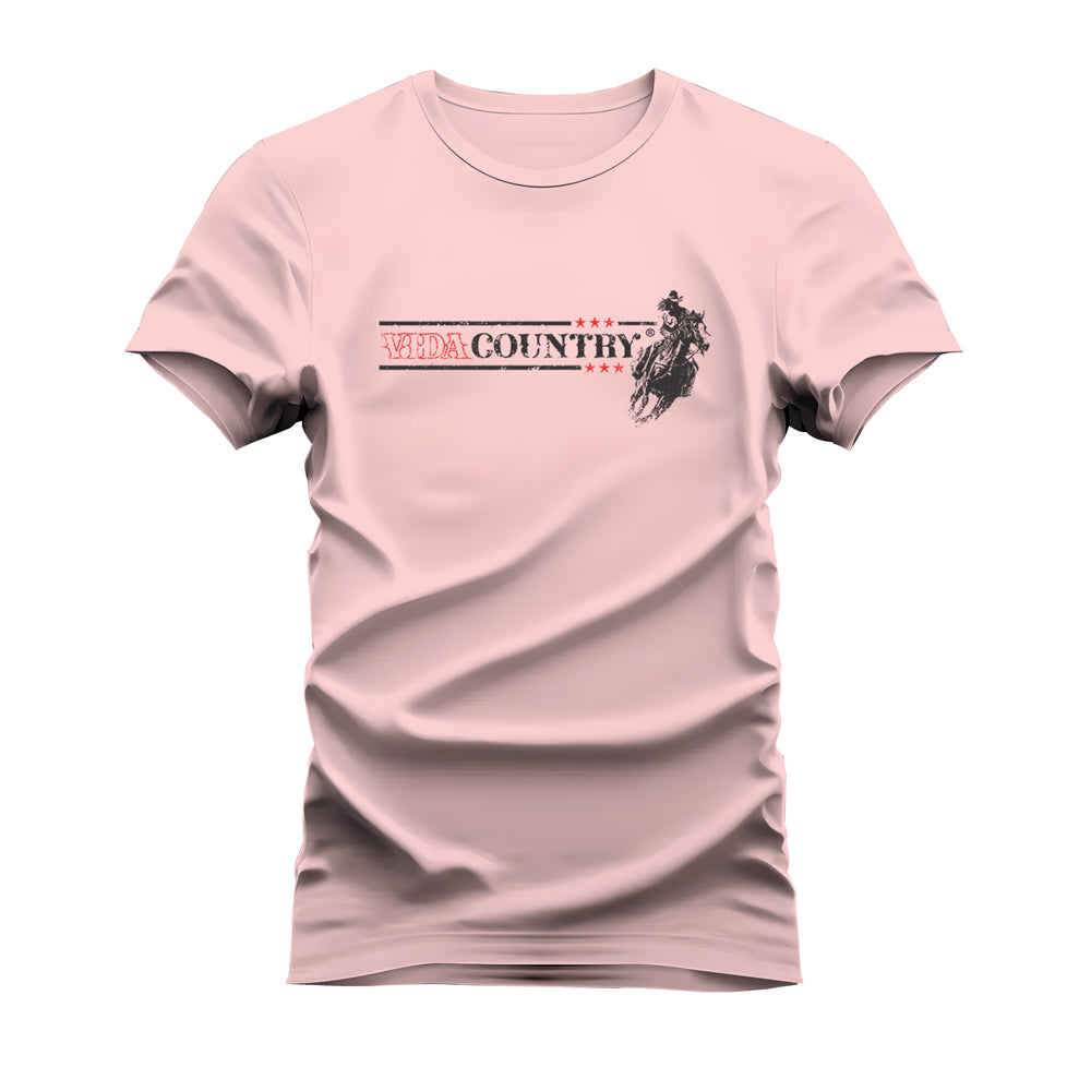 CAMISETA PLUS SIZE VIDA COUNTRY STAR