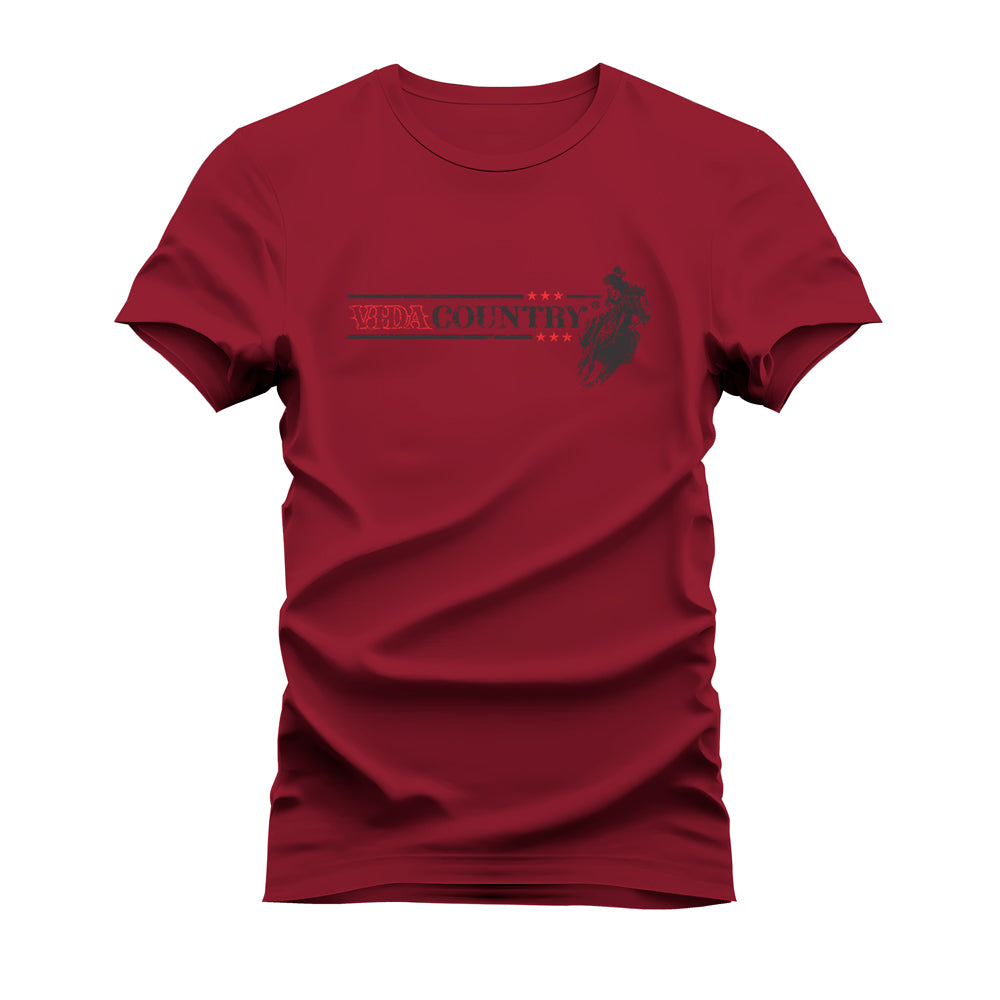 CAMISETA PLUS SIZE VIDA COUNTRY STAR