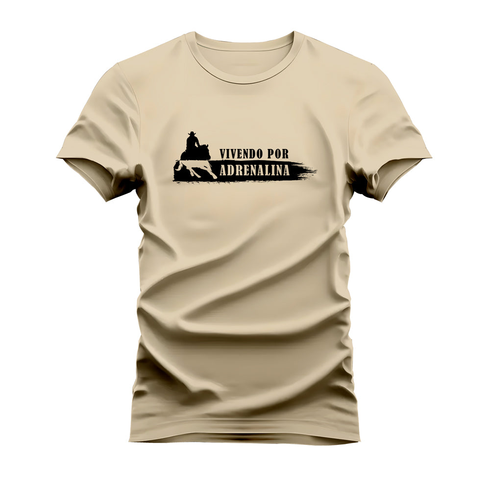 CAMISETA PLUS SIZE VIVENDO POR ADRENALINA