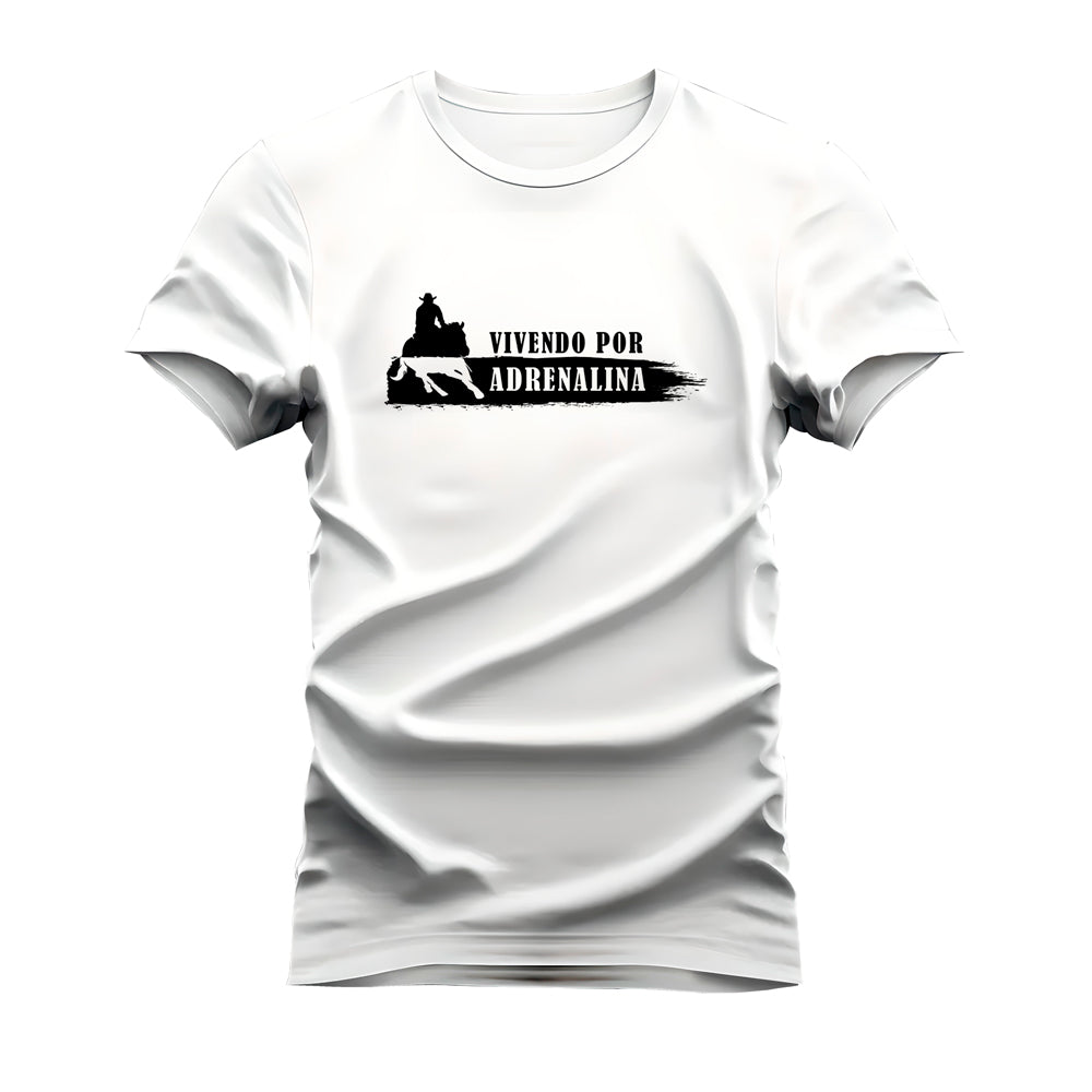 CAMISETA PLUS SIZE VIVENDO POR ADRENALINA