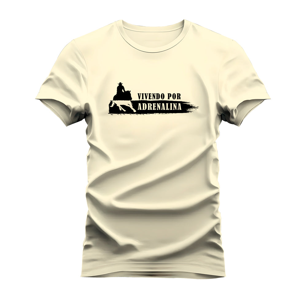 CAMISETA PLUS SIZE VIVENDO POR ADRENALINA