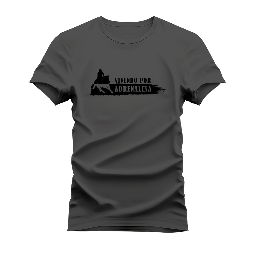 CAMISETA PLUS SIZE VIVENDO POR ADRENALINA