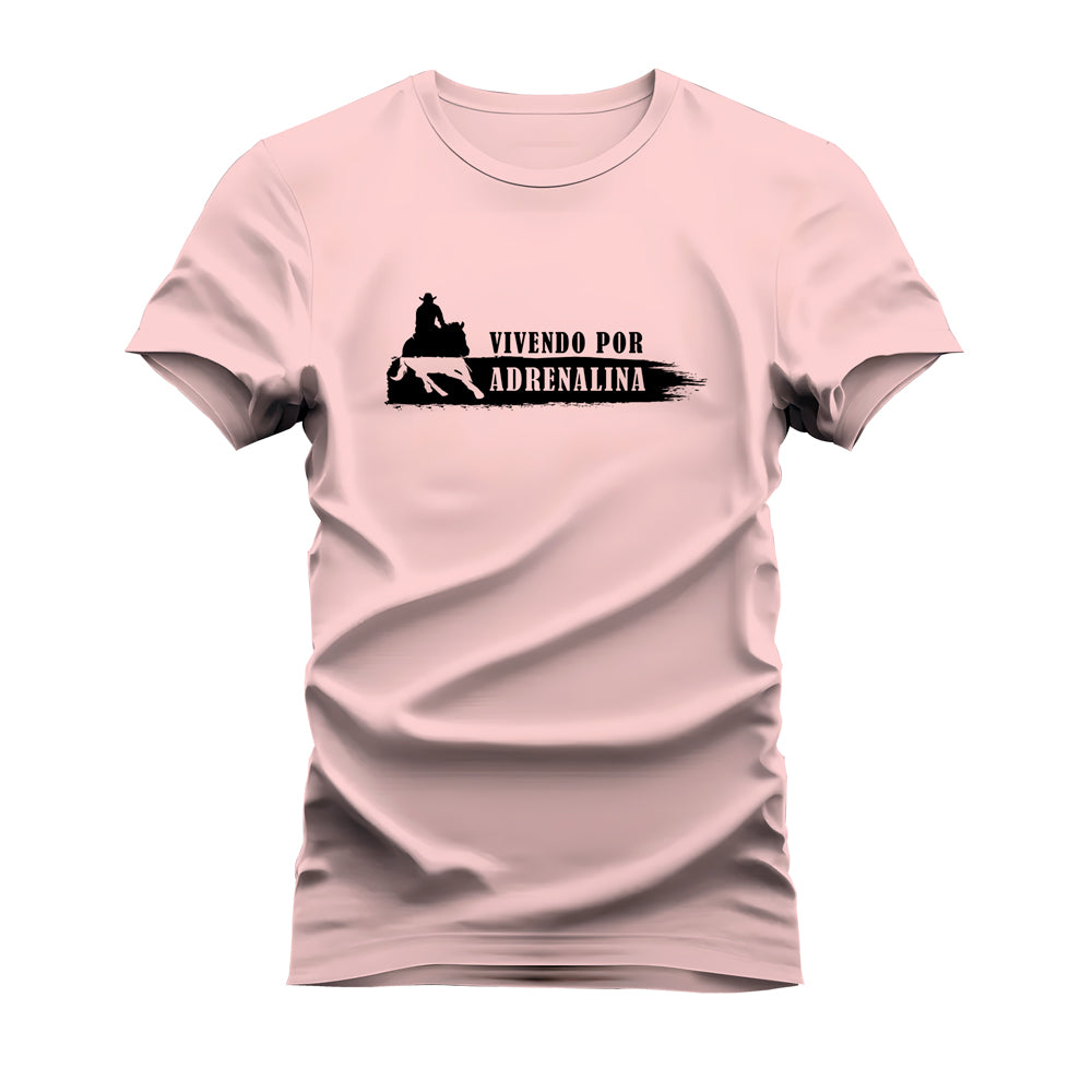 CAMISETA PLUS SIZE VIVENDO POR ADRENALINA