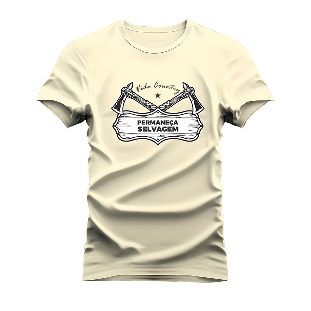 CAMISETA PLUS SIZE PERMANEÇA SELVAGEM