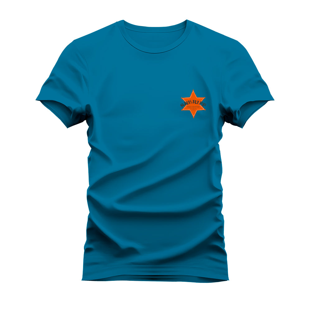 CAMISETA PLUS SIZE SHERIFE ESTRELA