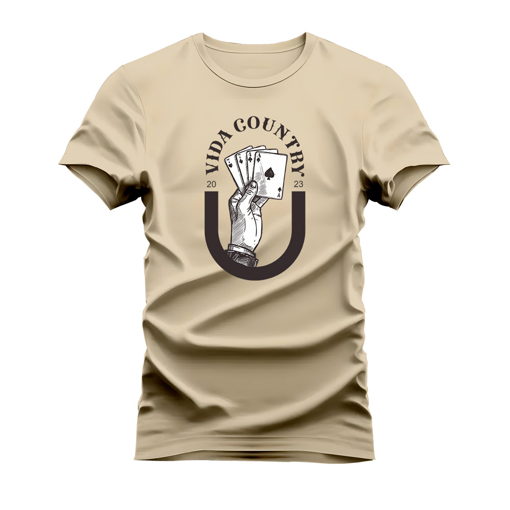 CAMISETA PLUS SIZE VIDA COUNTRY JOGUE O BARALHO