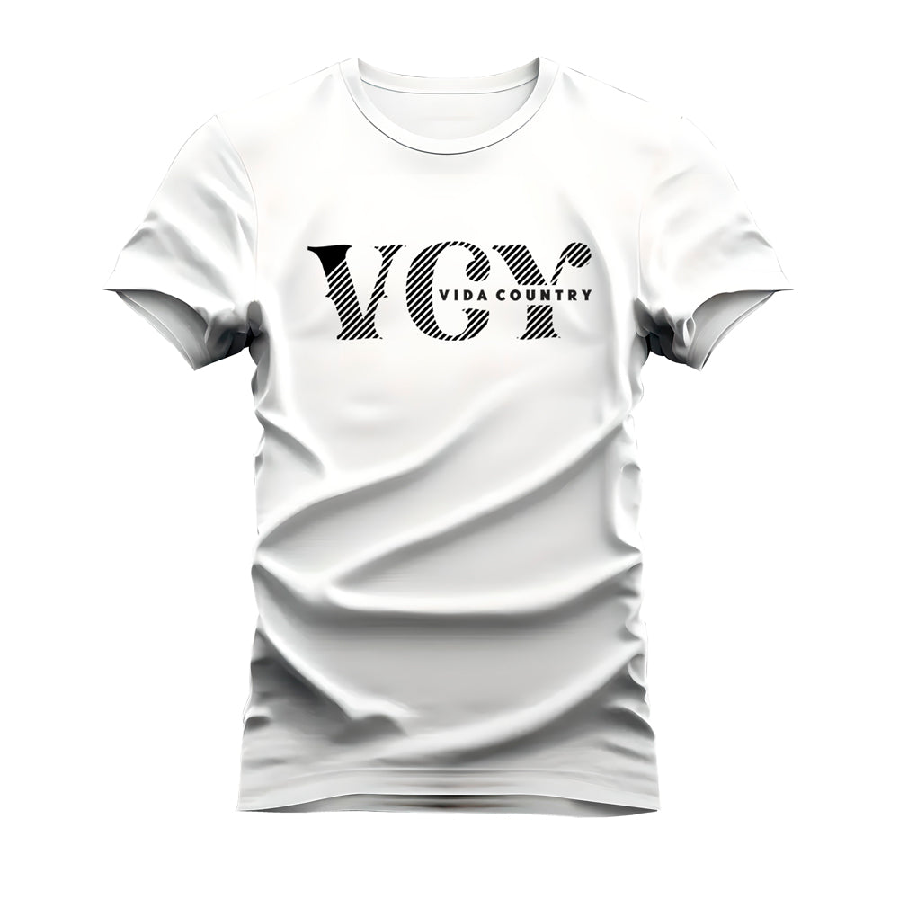 CAMISETA PLUS SIZE VIDA COUNTRY MODELO DA ROÇA