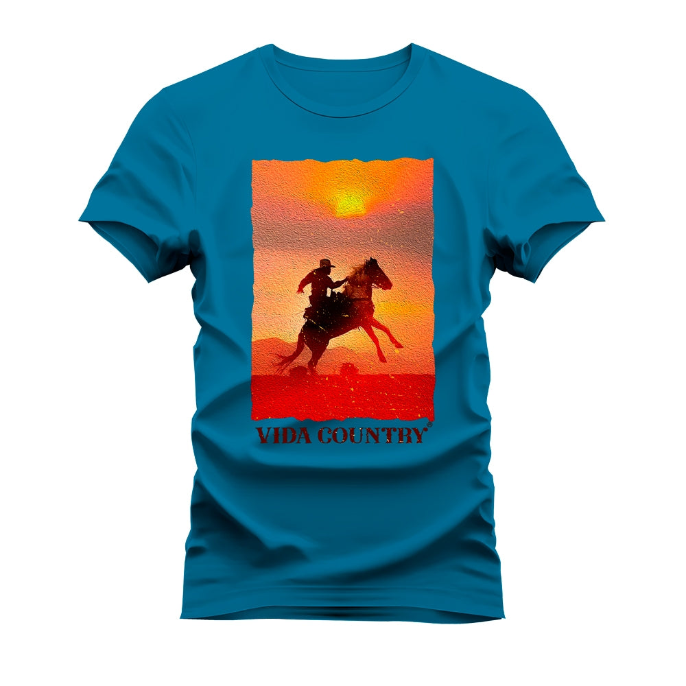 CAMISETA PLUS SIZE VIDA COUNTRY PINTURA