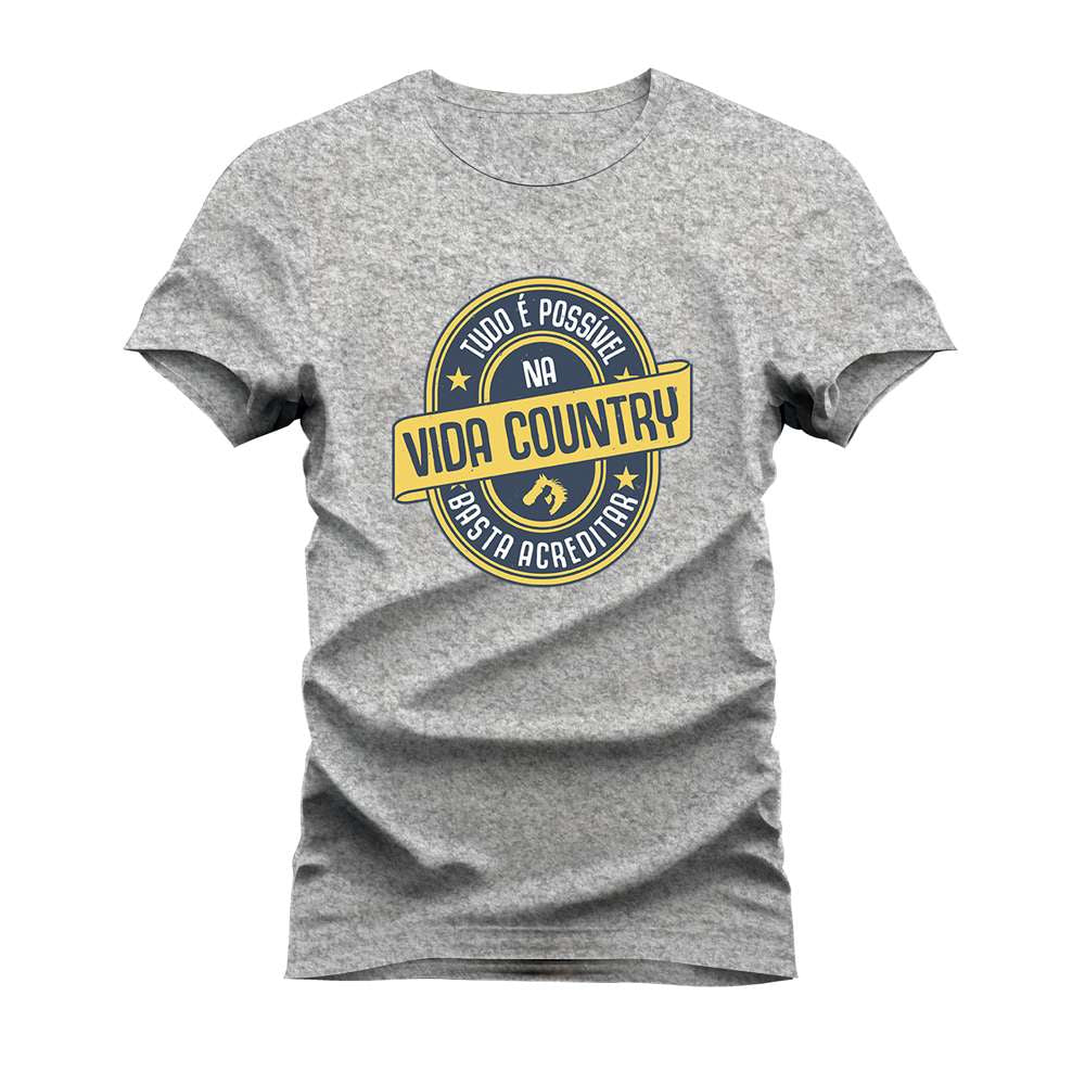 CAMISETA PLUS SIZE VIDA COUNTRY TUDO É POSSIVEL
