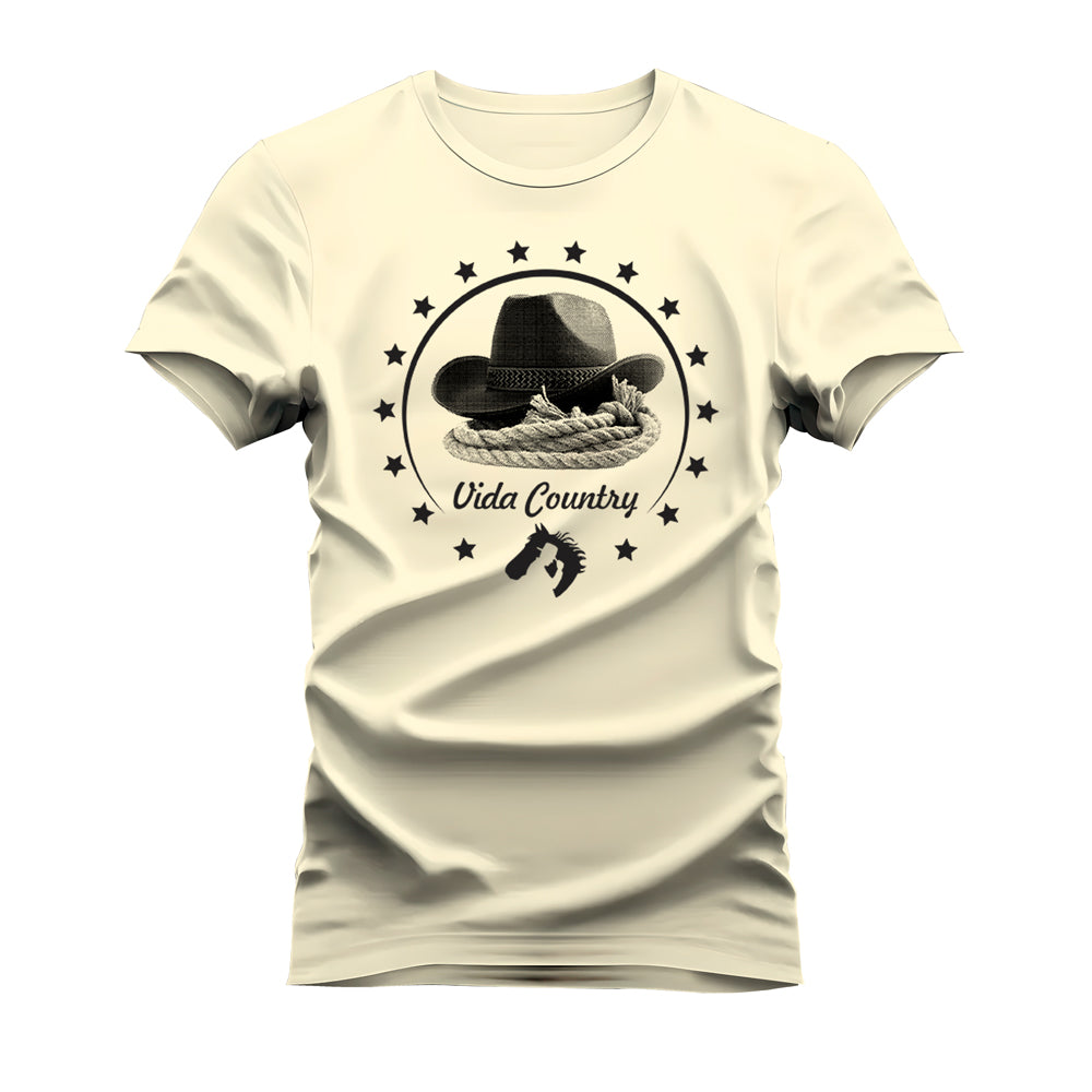 CAMISETA VIDA COUNTRY CHAPÉU