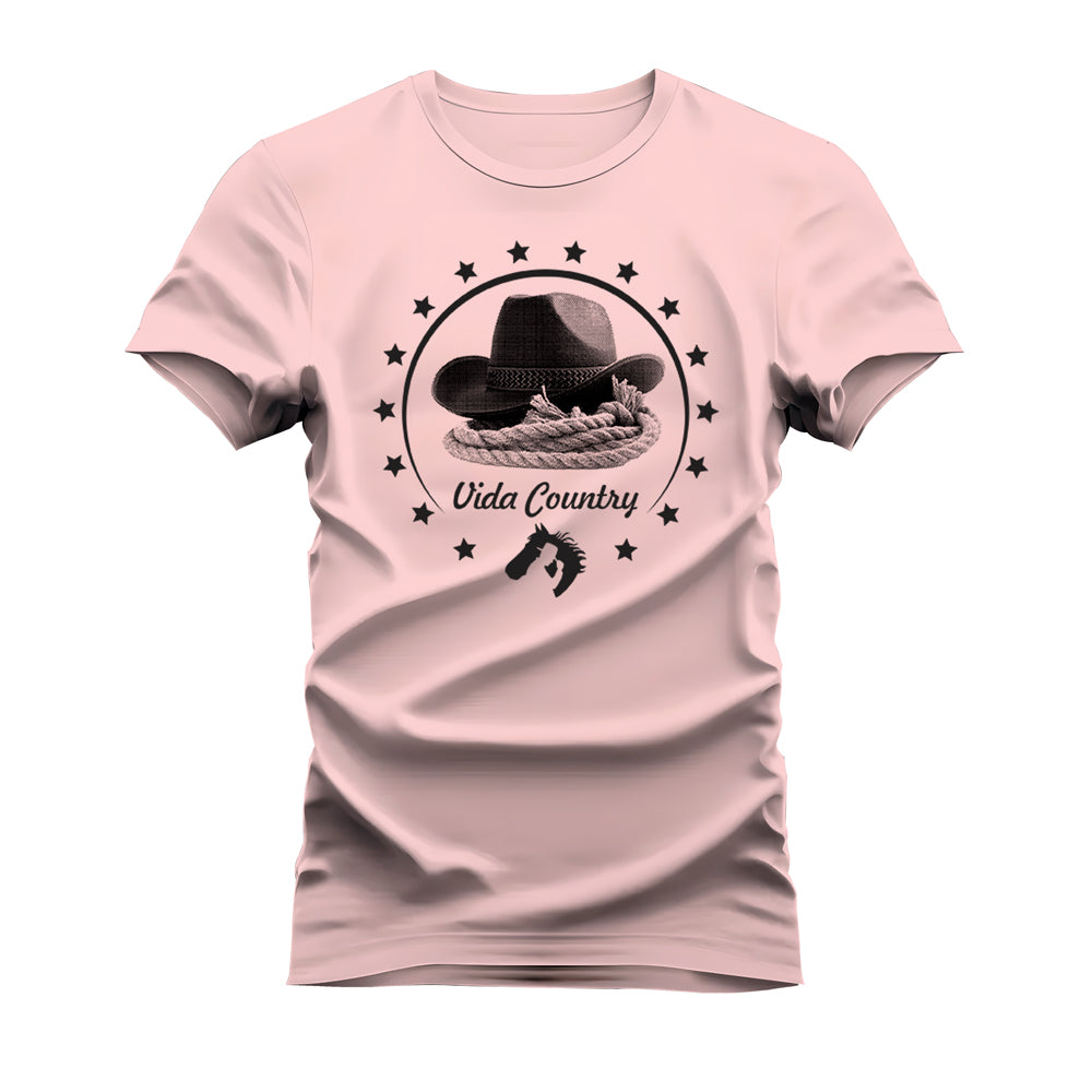 CAMISETA VIDA COUNTRY CHAPÉU