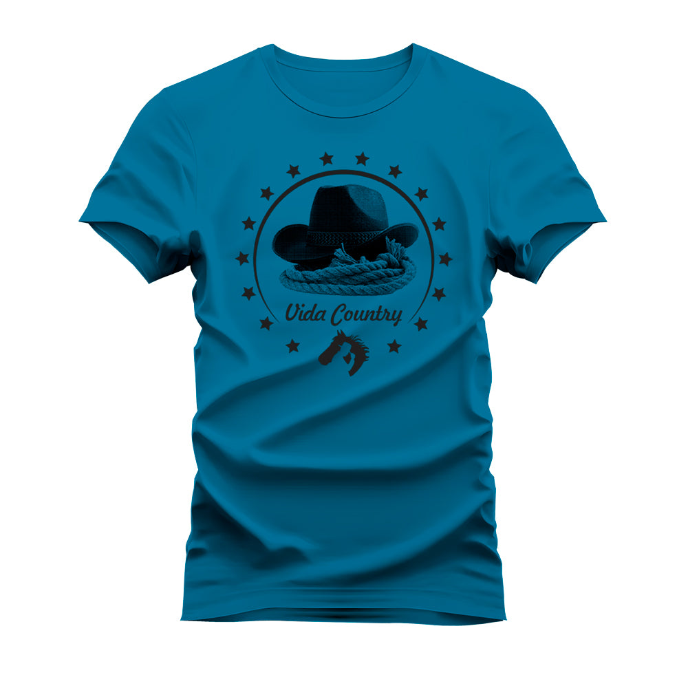 CAMISETA VIDA COUNTRY CHAPÉU