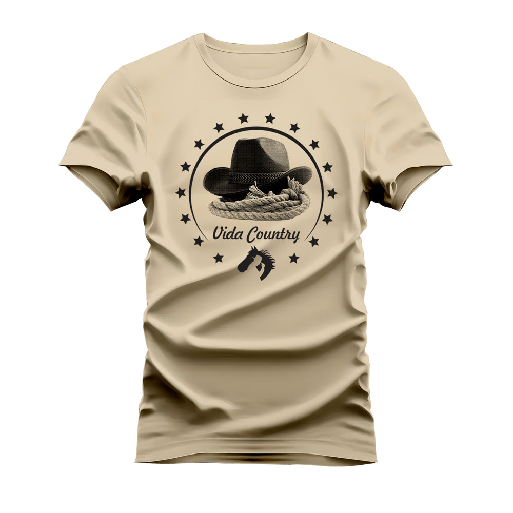 CAMISETA VIDA COUNTRY CHAPÉU