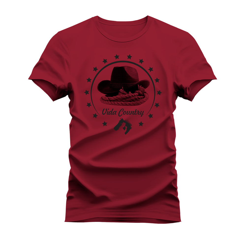 CAMISETA VIDA COUNTRY CHAPÉU