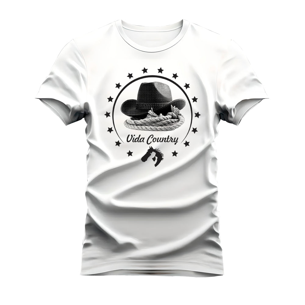 CAMISETA VIDA COUNTRY CHAPÉU